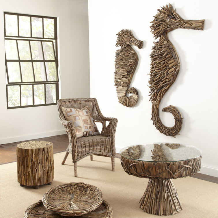 Ibolili Driftwood Seahorse Wall Décor Wayfair